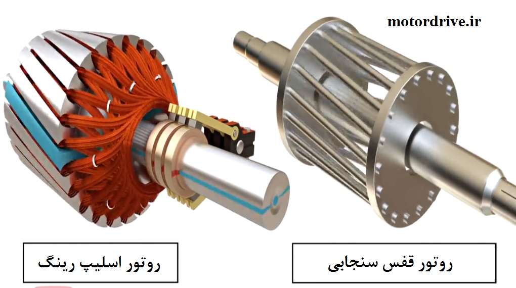 روتور قفس سنجابی و روتور اسلیپ رینگ