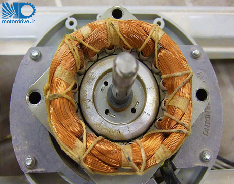 سیم پیچی یک استاتور متحدالمرکز