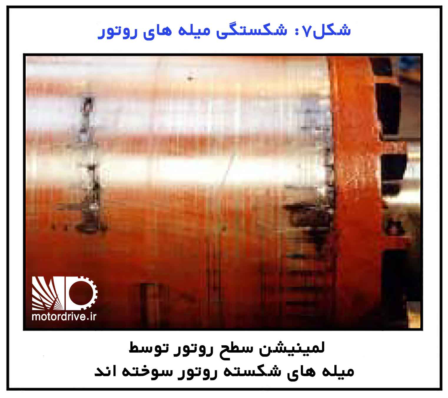 سوختگی لمینیشن سطح روتور